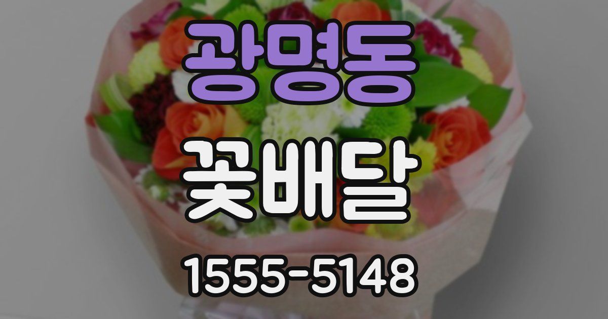 광명동 꽃배달