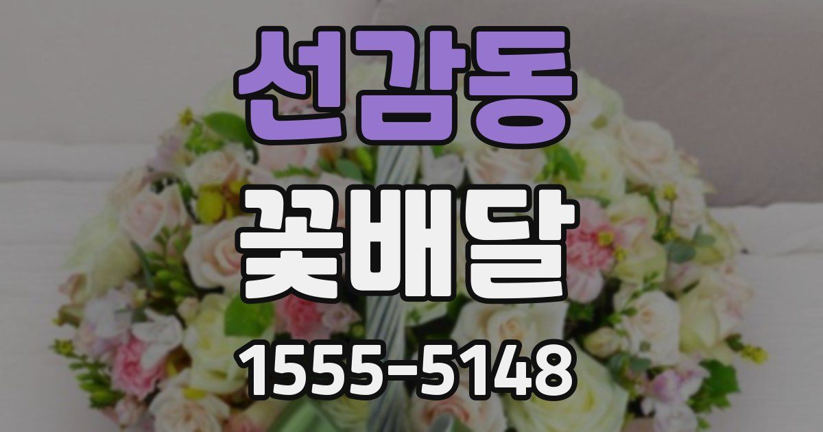 선감동 꽃배달