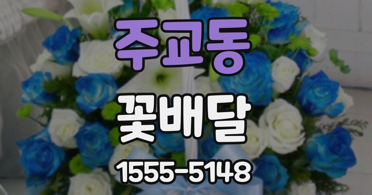 주교동 꽃배달