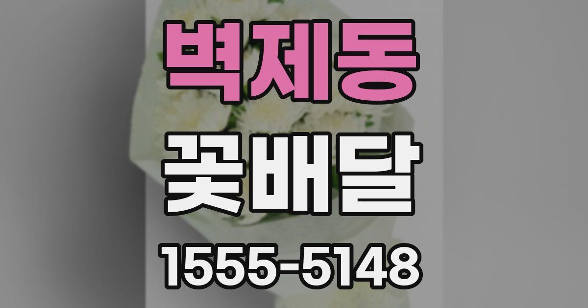 벽제동 꽃배달