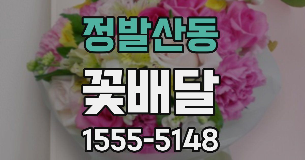 정발산동 꽃배달