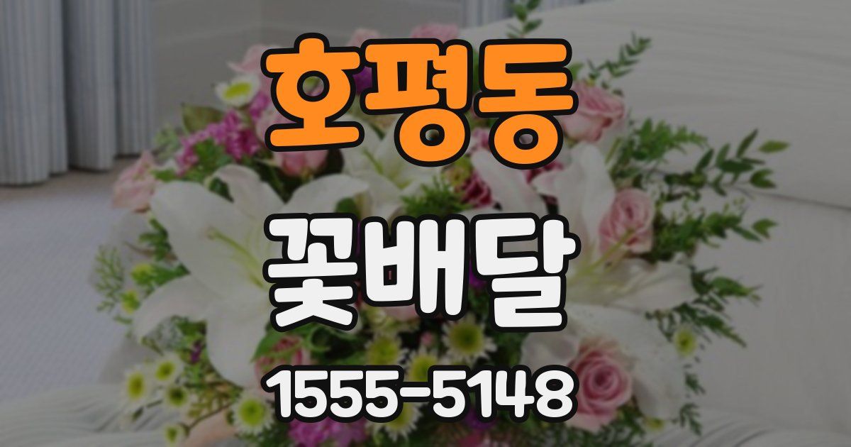호평동 꽃배달