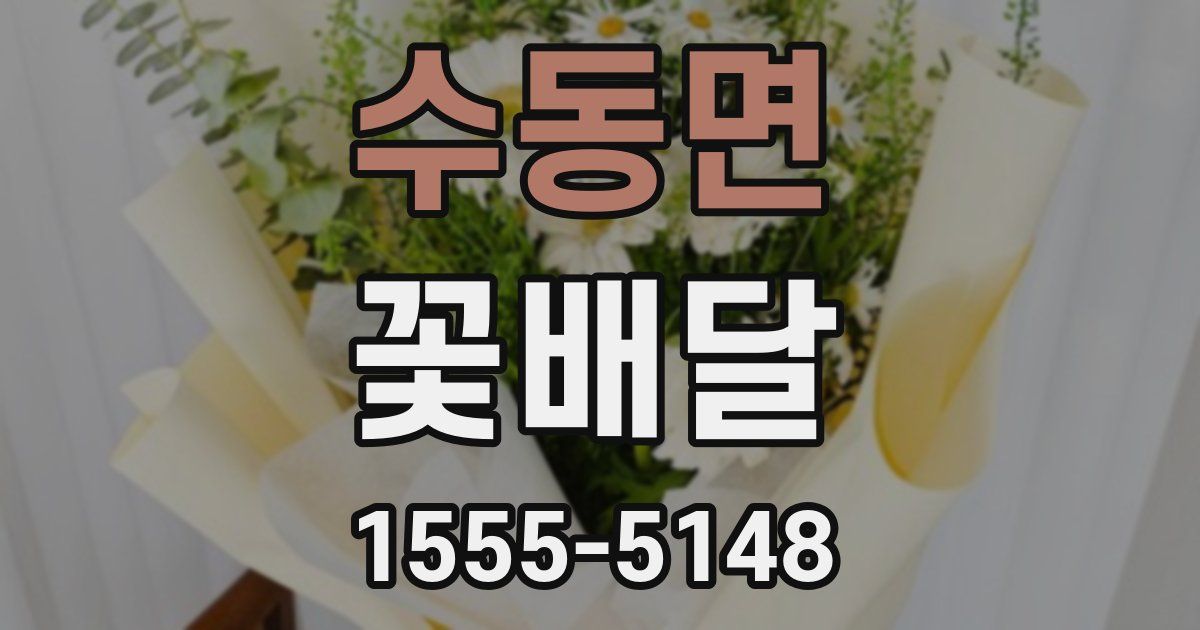 수동면 꽃배달