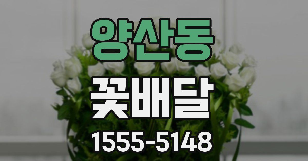 양산동 꽃배달