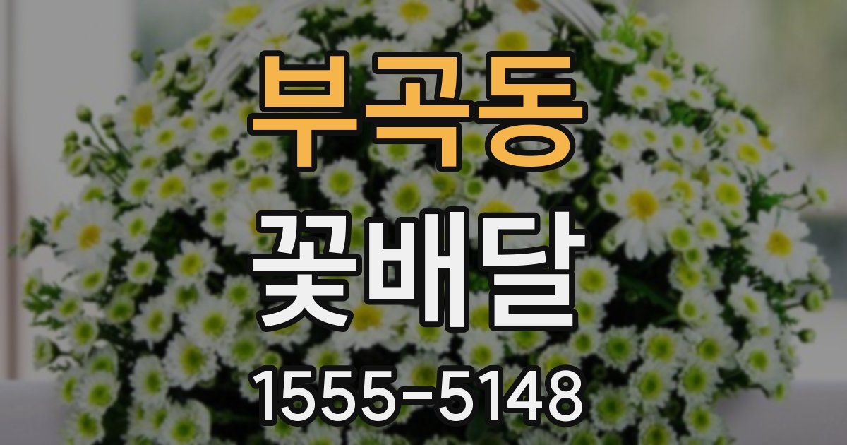 부곡동 꽃배달