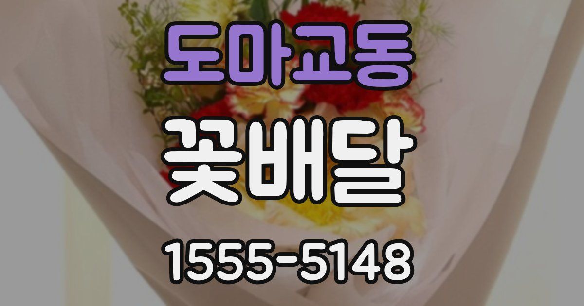도마교동 꽃배달