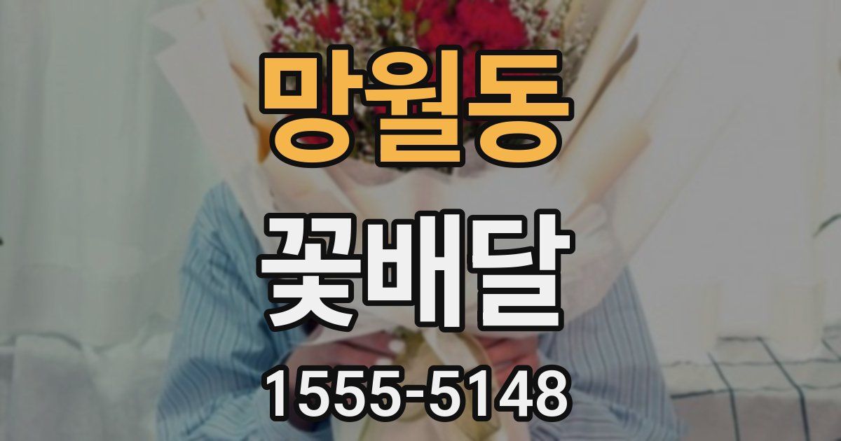 망월동 꽃배달