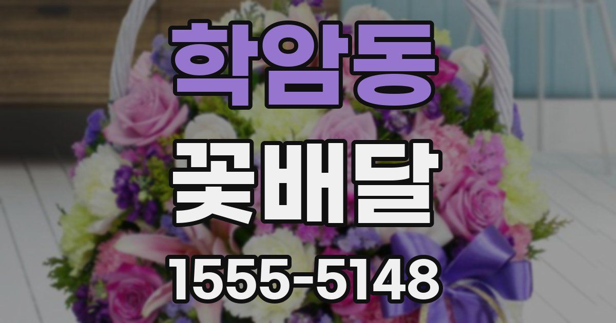 학암동 꽃배달