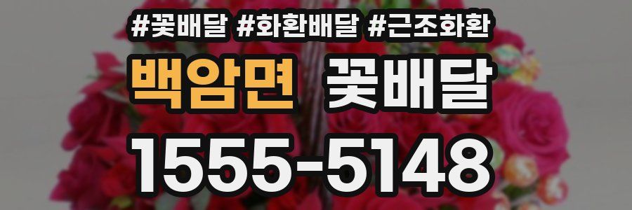 백암면 꽃배달
