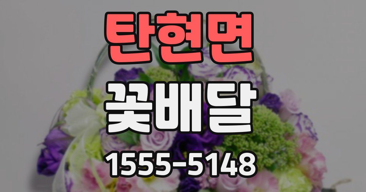 탄현면 꽃배달