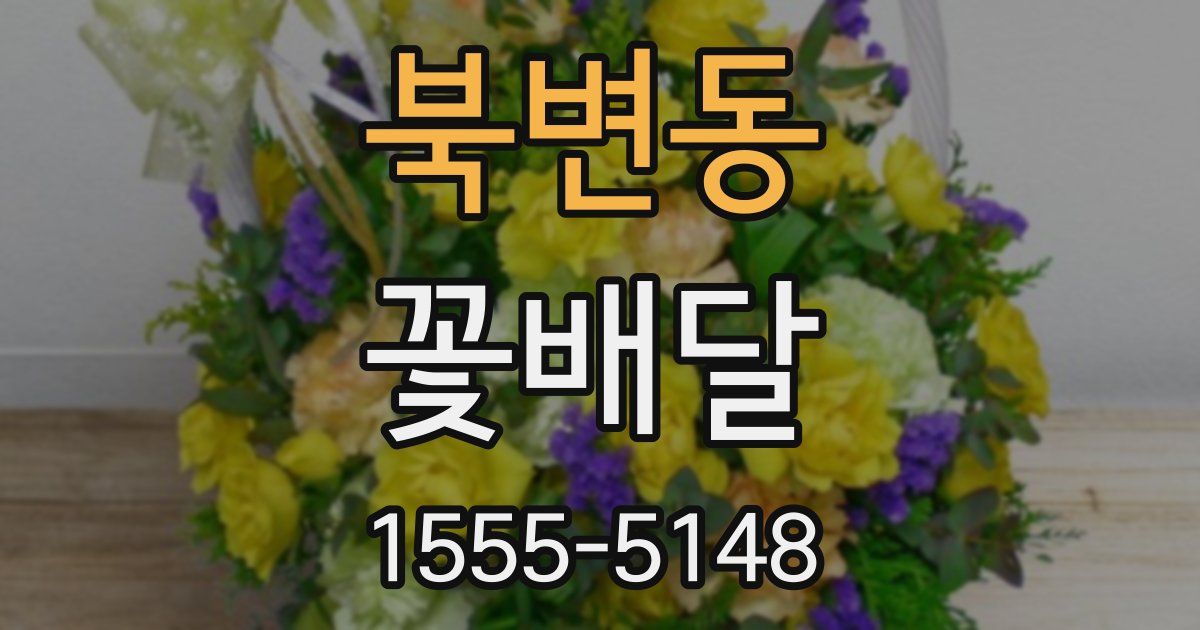 북변동 꽃배달