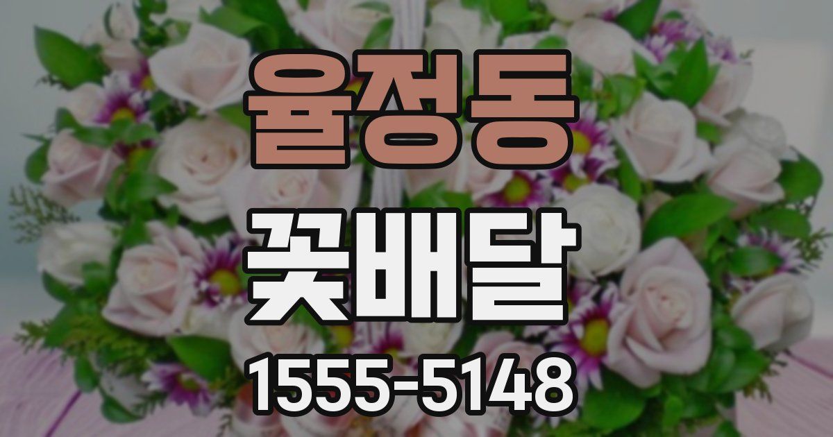 율정동 꽃배달