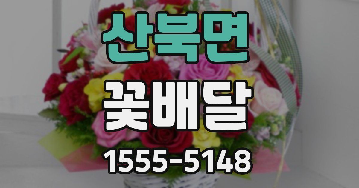 산북면 꽃배달