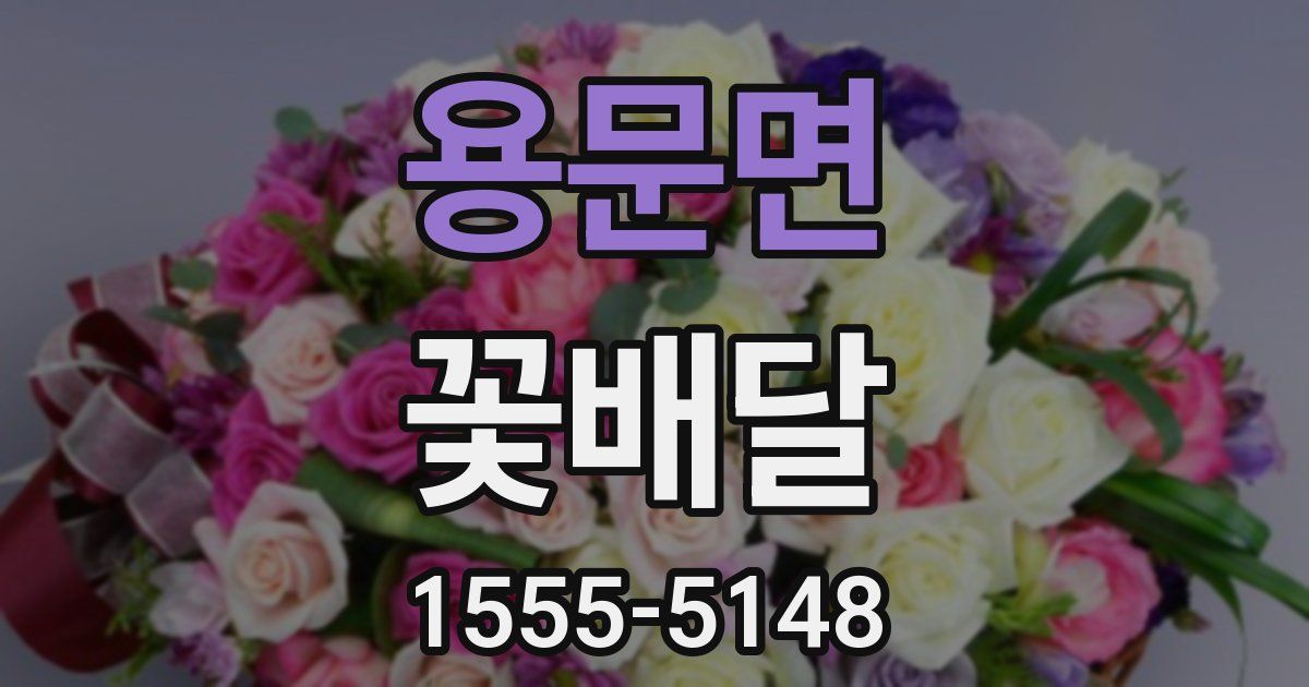 용문면 꽃배달