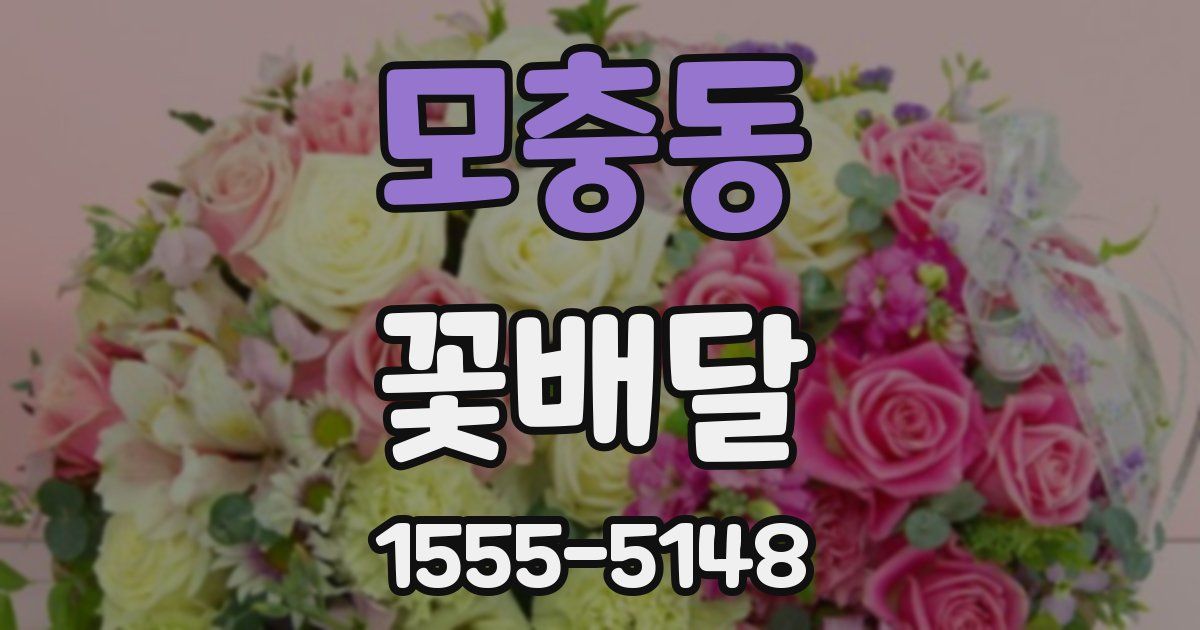 모충동 꽃배달