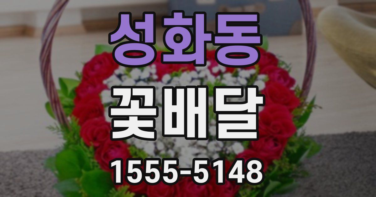 성화동 꽃배달