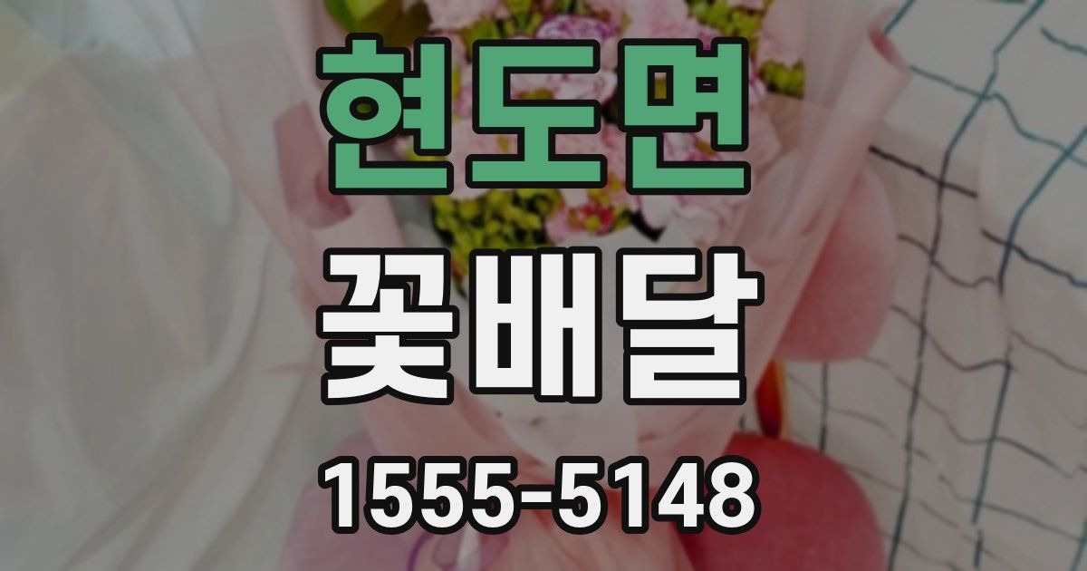 현도면 꽃배달