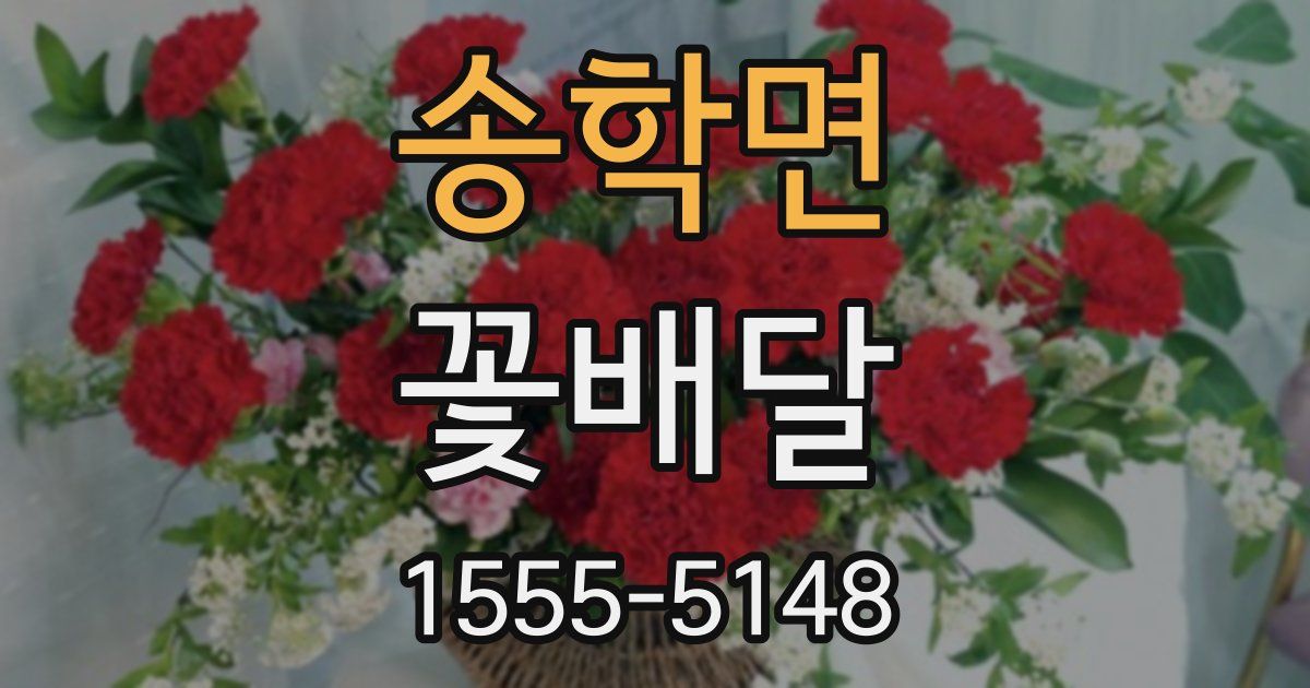 송학면 꽃배달