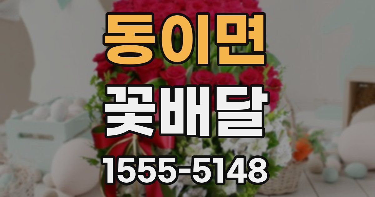 동이면 꽃배달