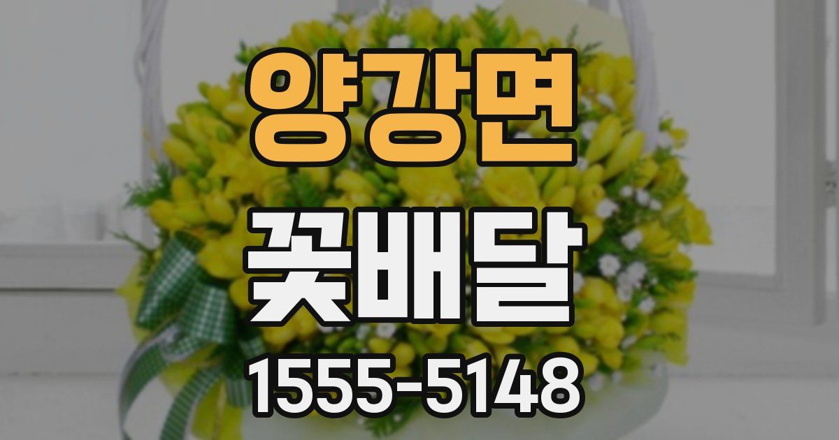 양강면 꽃배달