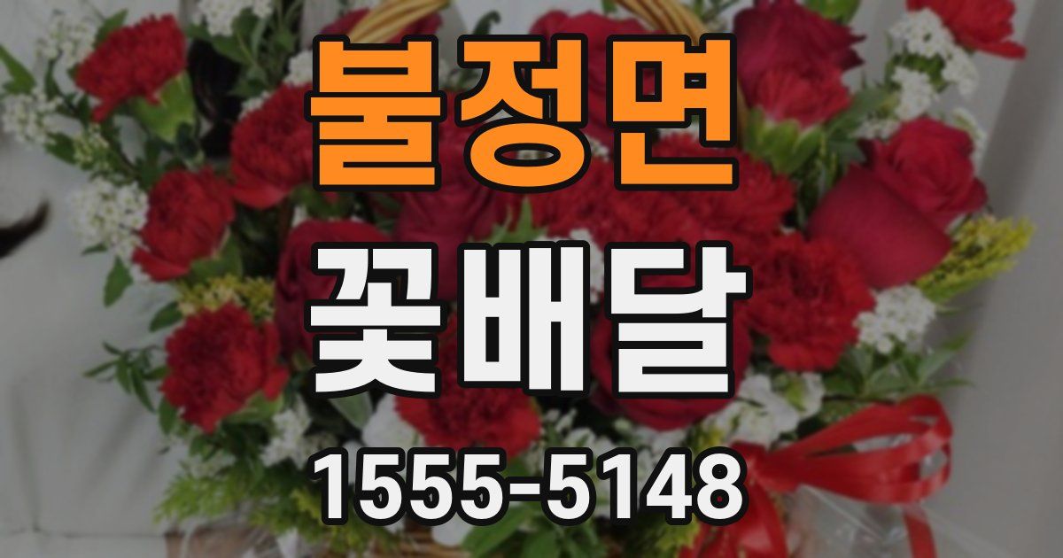 불정면 꽃배달