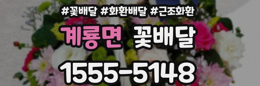 계룡면 꽃배달