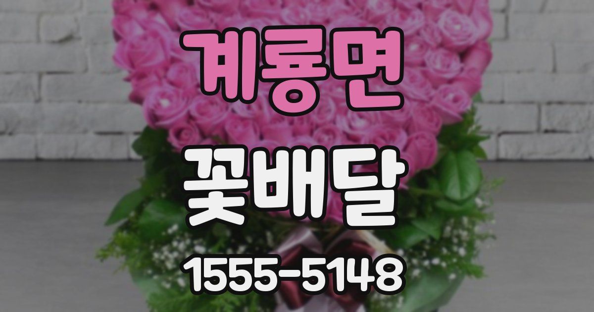 계룡면 꽃배달