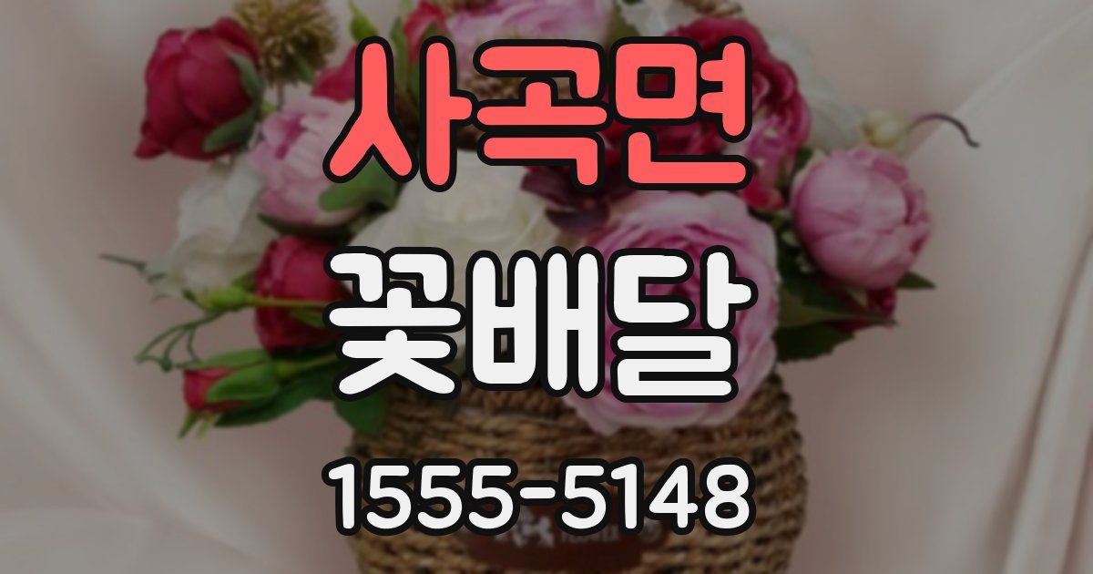 사곡면 꽃배달