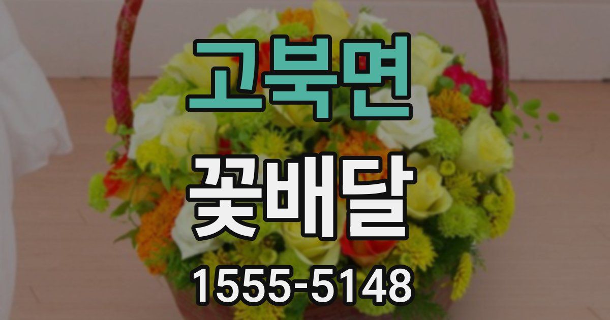 고북면 꽃배달