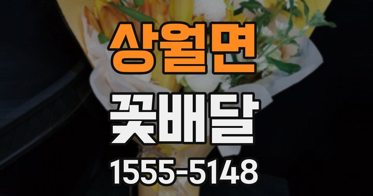 상월면 꽃배달