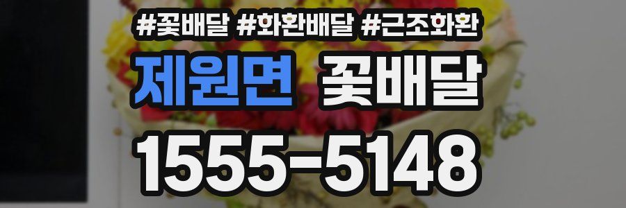 제원면 꽃배달