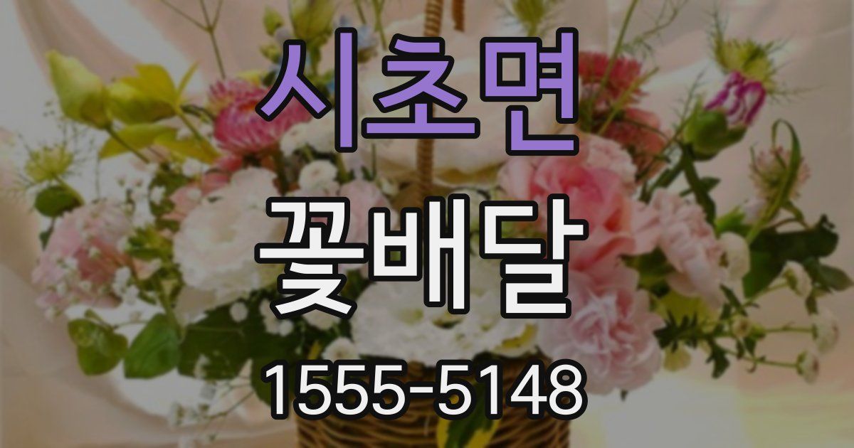 시초면 꽃배달