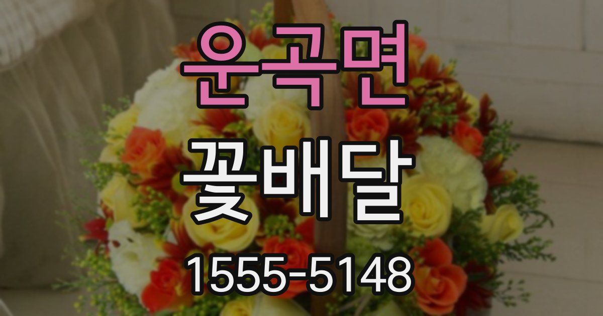 운곡면 꽃배달