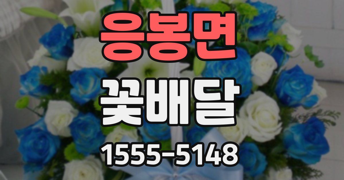 응봉면 꽃배달