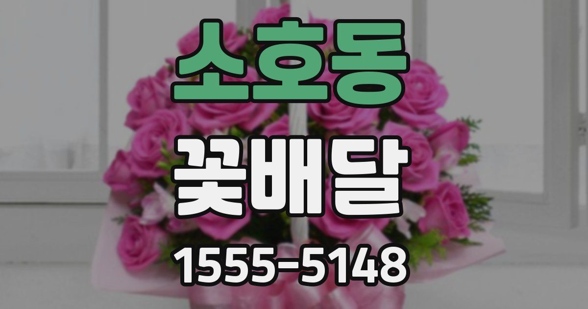 소호동 꽃배달