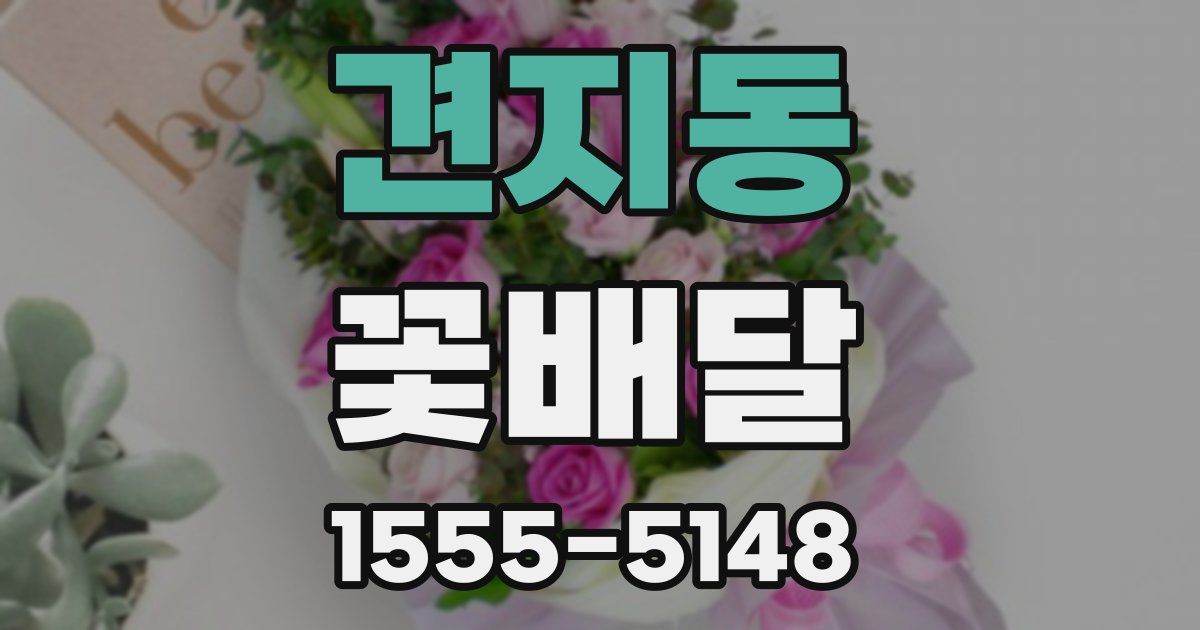 견지동 꽃배달