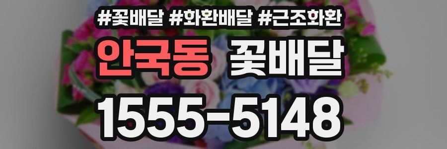 안국동 꽃배달