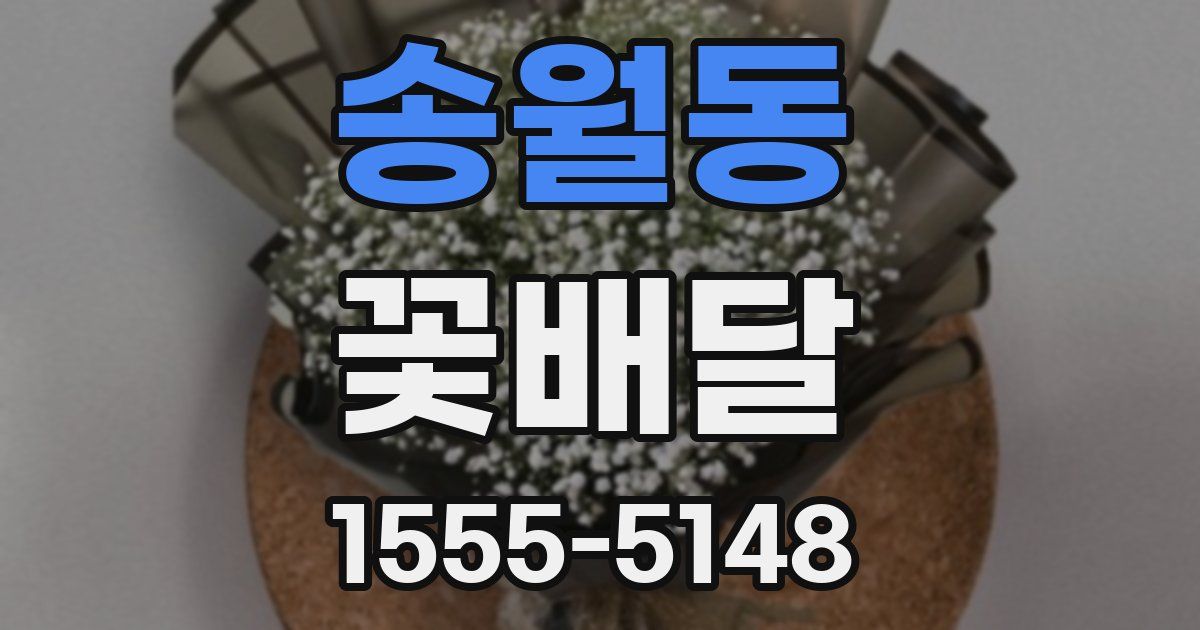 송월동 꽃배달