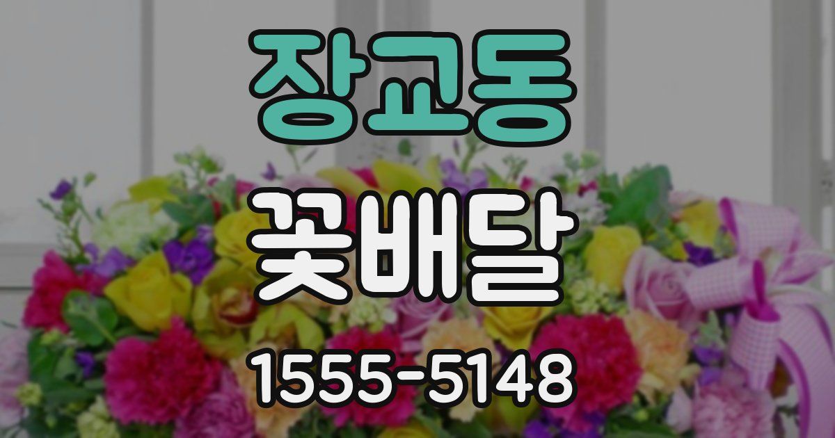장교동 꽃배달