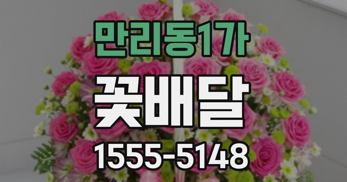 만리동1가 꽃배달