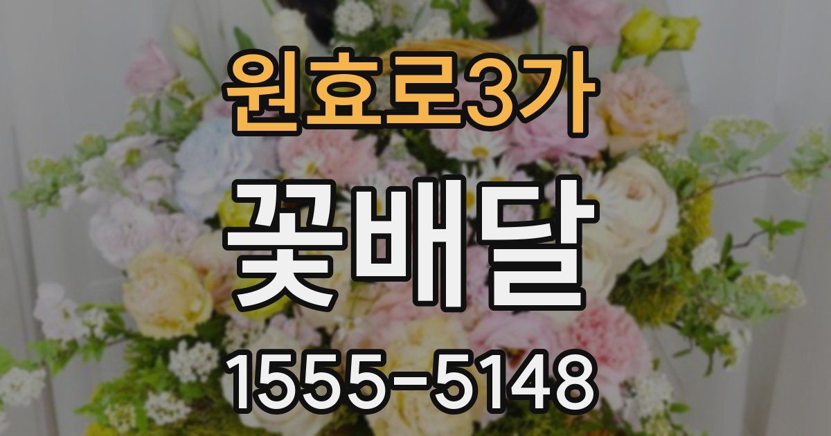 원효로3가 꽃배달