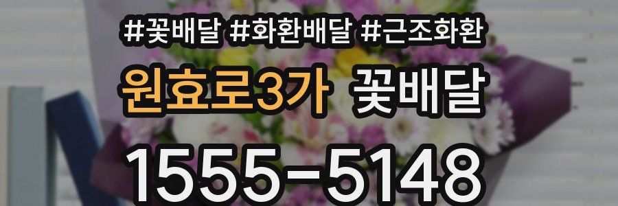 원효로3가 꽃배달