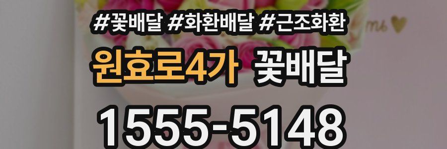 원효로4가 꽃배달