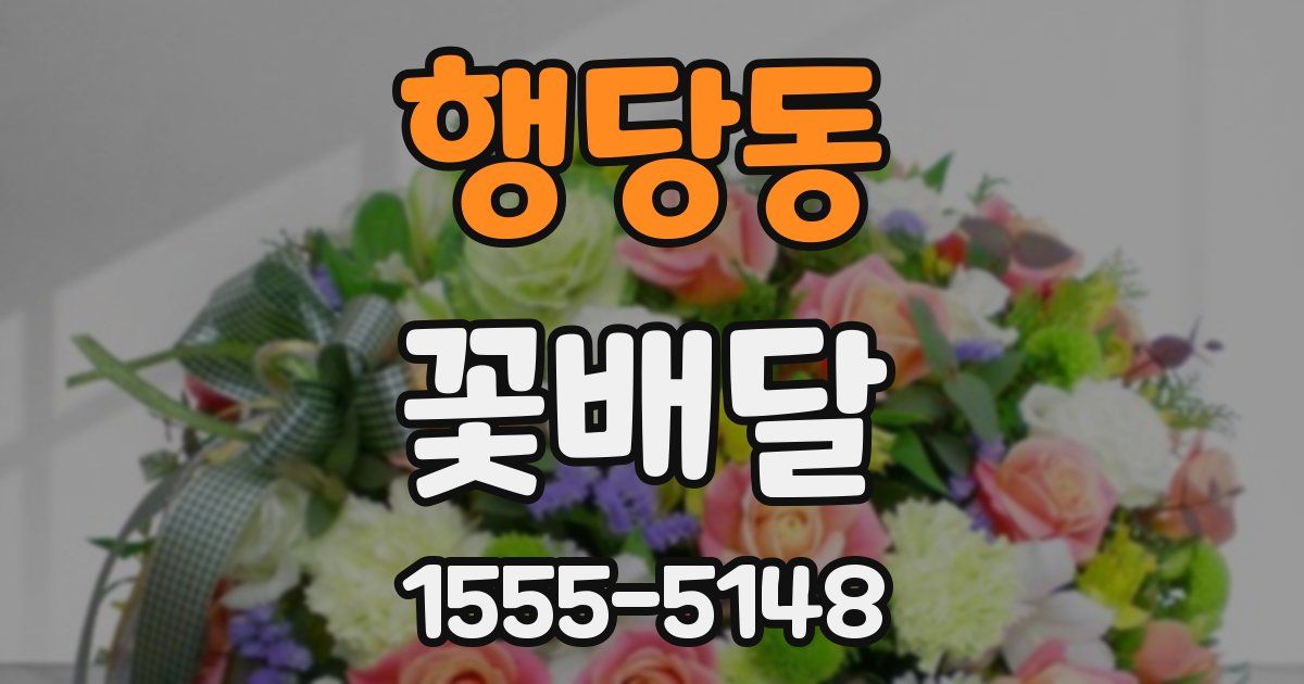 행당동 꽃배달