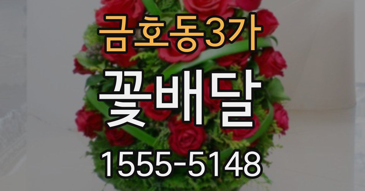 금호동3가 꽃배달