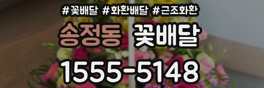 송정동 꽃배달