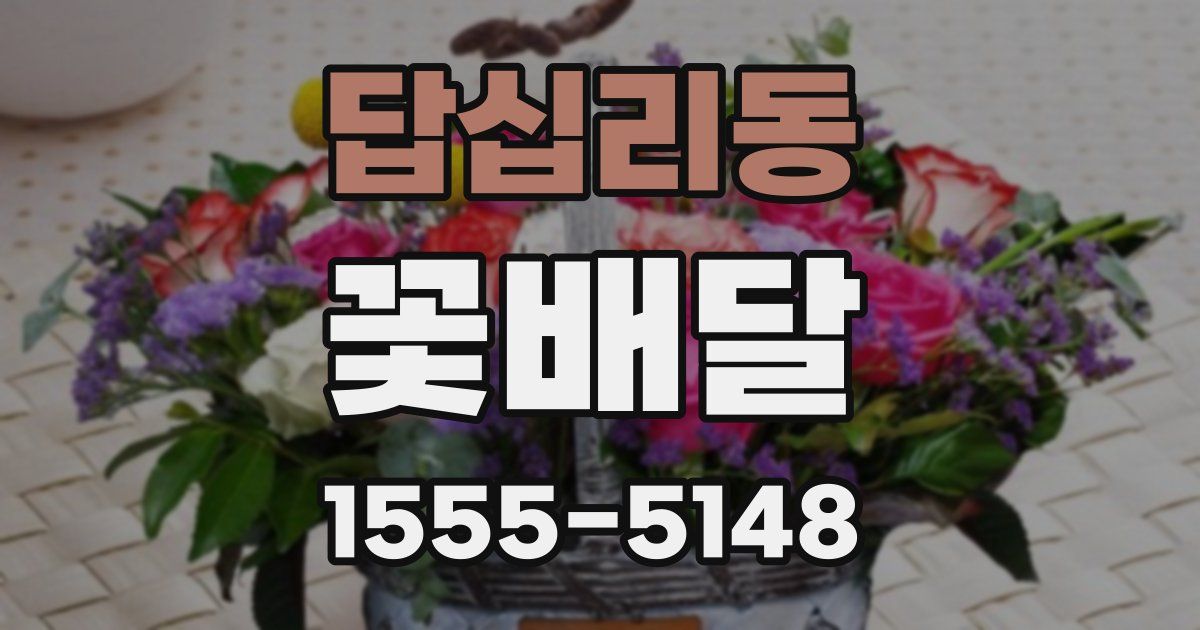 답십리동 꽃배달