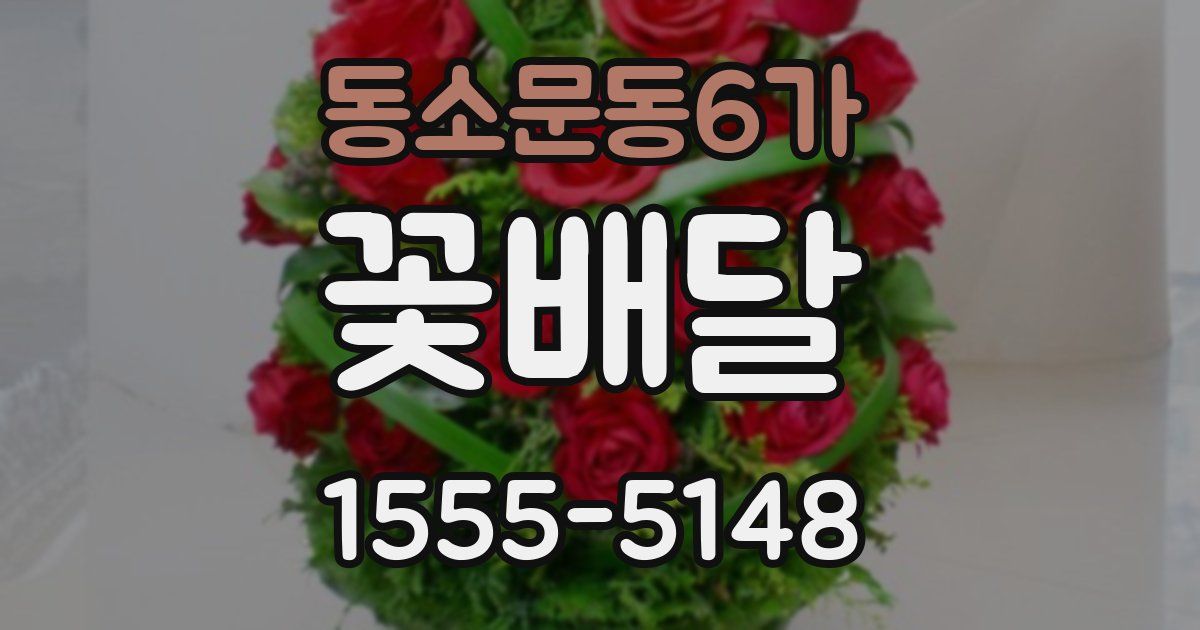 동소문동6가 꽃배달