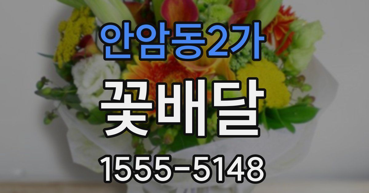 안암동2가 꽃배달