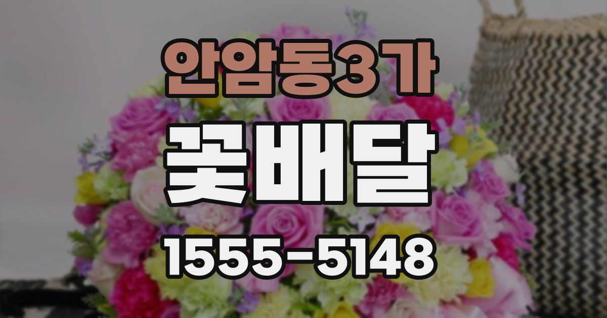 안암동3가 꽃배달